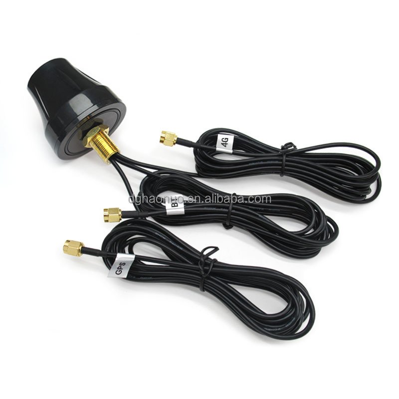 New 3 in 1 multiband active GPS 3G 4G GSM WIFI combo outdoor antenna for GPS Car Antenna